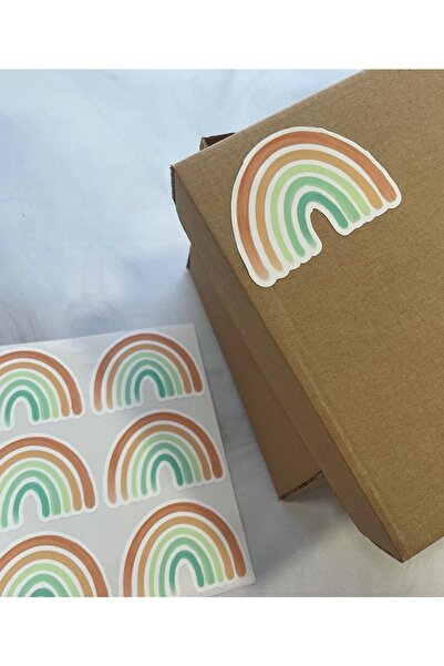 eylülün etiket fabrikası Autocolant opac curcubeu colorat - 40 buc