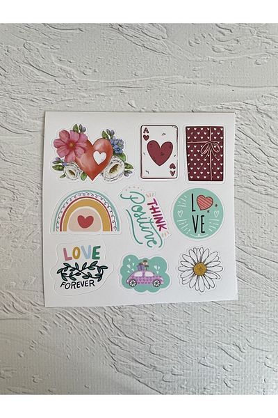 eylülün etiket fabrikası Notebook - Laptop - Tablet - Phone - Water Bottle - Water Bottle - Mini Opaque Sticker Set-3 (TOTAL 5 SETS)
