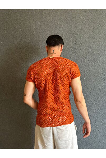 Gönülden Tasarım Чоловіча сорочка - ручний плетіння з візерунком