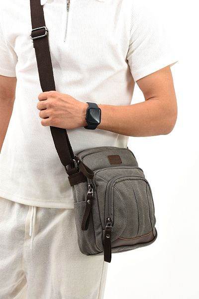 Fiyaka Eba-5067 Γκρι πάνινη τσάντα ώμου - Για ταχυδρόμους