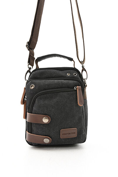 By Hakan eba-8681 kanvas  el çantası askılı çanta omuz çantası postacı çantası SİYAH