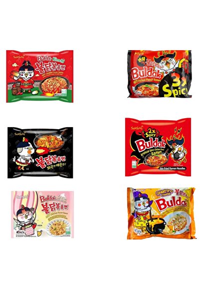Genel Markalar BULDAK HOT CHICKEN FLAVOR RAMEN 6 ADET KARIŞIK HELA SERTİFİKALI