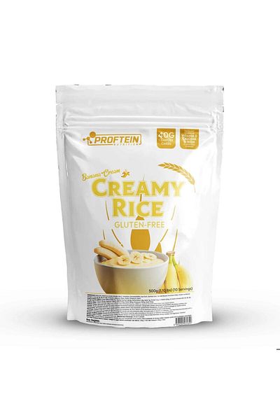 SUPPLEMENTHANE GÜCÜ HİSSET بروبتين كريمي كريم الأرز بنكهة دقيق الأرز عالي البروتين + الكربونهيدرات 500 جرام