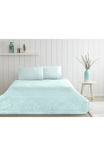 Taç Emily Double Mint Jacquard Pique Set