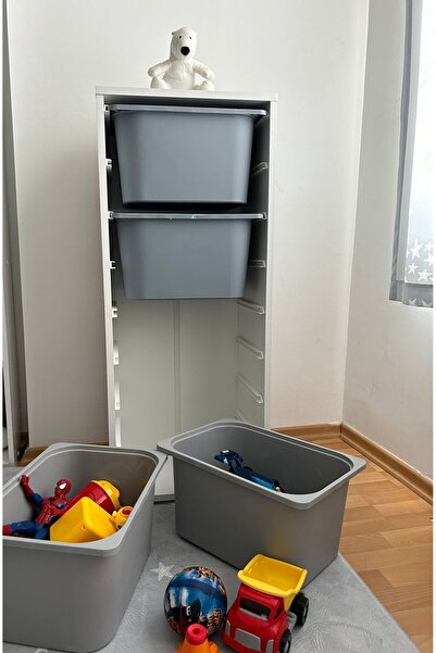 Baby Kinder 4 Büyük Sepetli Dolap Çok Amaçlı Dolap Oyuncak Dolabı