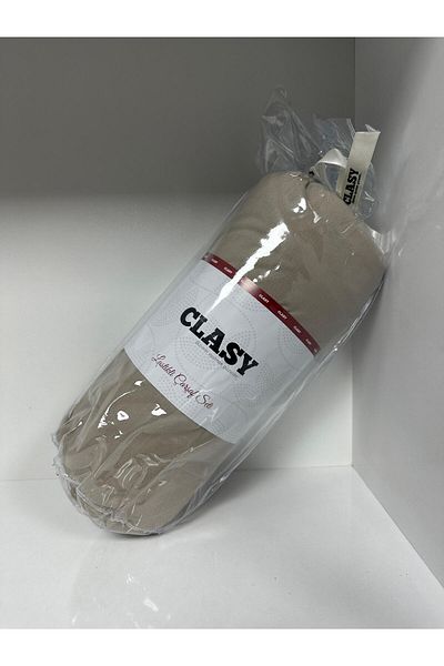 Clasy طقم ملاءات مطاطية مزدوجة من Ranforce - بني عادي