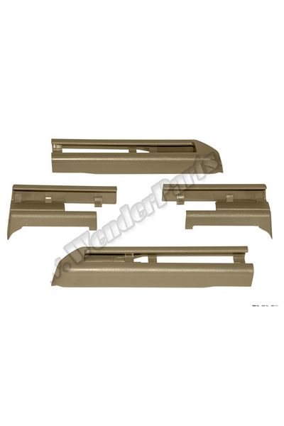 İthal Bmw F10 2010-2014 Beige Seat Rail Cover Set - Compatible Without Makeup