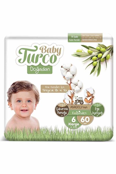 Baby Turco Doğadan 6 Numara Xlarge 60 Adet