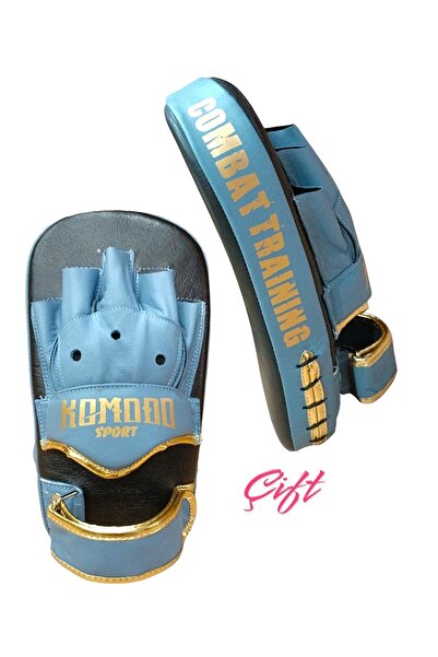 KOMODO SPORT Hakiki Deri Kıck Boks Tek Kol Lapası Çift /Muay Thai Tek Kol Lap...