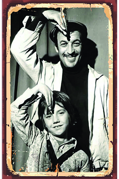 hediyeniburadabul Poster retro din lemn cu tematică Yeşilçam