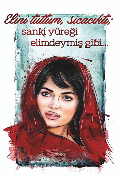 hediyeniburadabul Poster retro din lemn cu tematică Yeşilçam