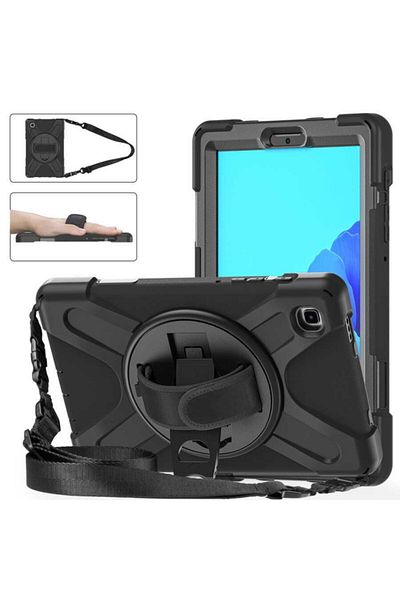 Nezih Case Samsung Galaxy Tab A7 Lite T220 - T225 - T227 Compatible Defender Tablet Armor Case with Hanger