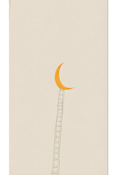 on the clouds Ladder to the Moon Covoraș de yoga lavabil, anti-alunecare, rezistent la pete, pernă de pilates
