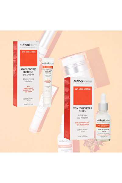Authoriderm Yaşlanma Karşıtı Serum 30 ml - Yenileyici Göz Kremi 15 ml 2li Set