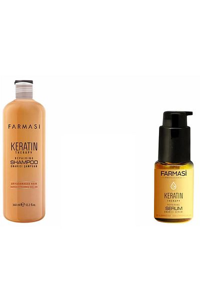 Farmasi Keratin Therapy - Repairing Hair Serum and Shampoo