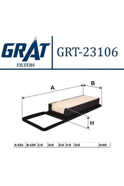 GRAT 23106 Air Filter Jazz 02-05 1.2 DSI 78hp