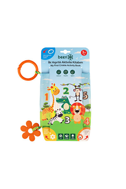 Been İlk Hışırtılı Aktivite Kitabım +Vantuzlu Koordinasyon Oyuncağı + Renkli Halkalar Set