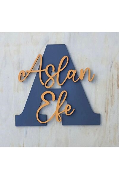 woodengifts ÇOCUK VE BEBEK ODASI HARF ÜZERİ İSİMLİ KAPI VE DUVAR KAPI SÜSÜ PA...