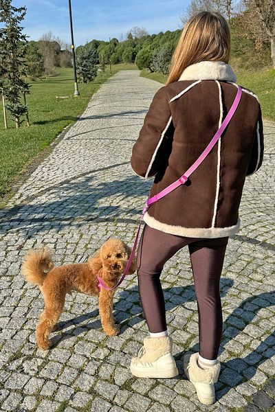 JesPawty Purple-Pink Hands Free - Hands Free Travel Strap