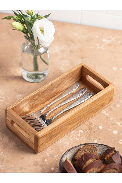 Esci Design Wooden Bread Holder - Spoon Holder - Organizer - Basket - Box - Case - Presentation Holder