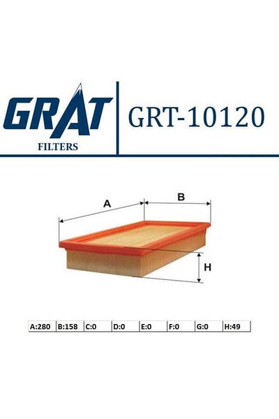 GRAT 10120 Air Filter Stilo 01- 1.6 16v