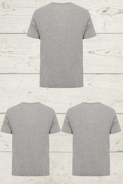 NEED LİFE Men's Basic T-Shirt - Pack of 3, 100% Cotton, Comfortable Fit, Lycra