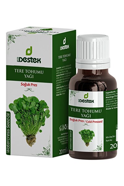 Destek Tere Tohumu Yağı Soğuk Pres 20 ml