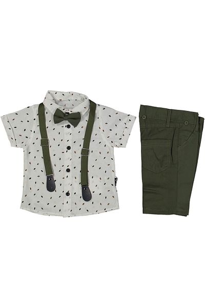 bebitomkids 5-8 Years Boys' Bow Tie Set with Slopet