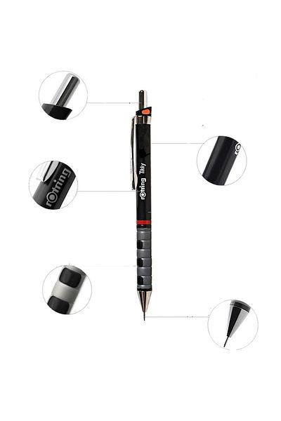 Rotring Rotring Tiky Red Versatil Pen - 0.7