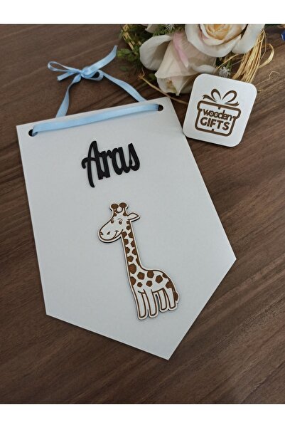 woodengifts ÇOCUK VE BEBEK ODASI HARF ÜZERİ İSİMLİ KAPI VE DUVAR KAPI SÜSÜ PA...