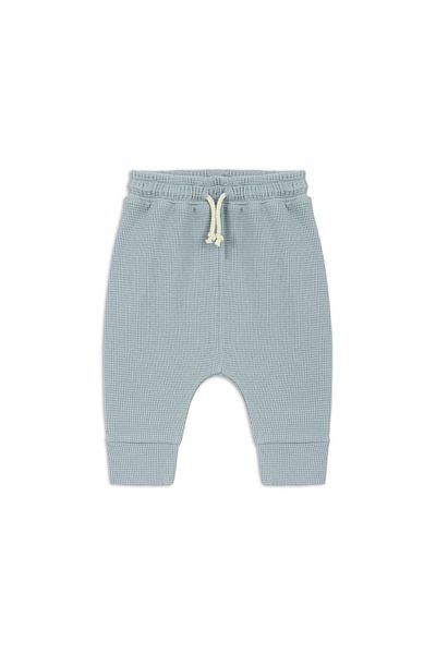 hoppies Blue Cotton Jogger Pants for Baby Girl and Boy - Comfortable Fit, Pique Fabric -900010011hpnt-5