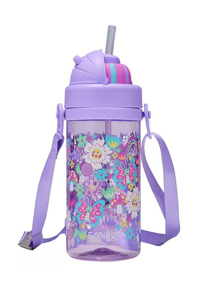SMIGGLE BPA Contained Floral Patterned Crotch Straw Drinker