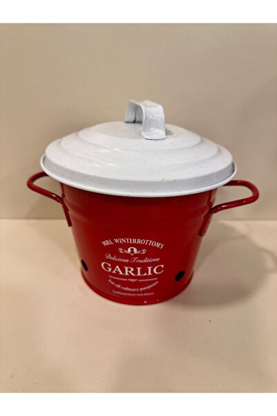 PLUS HOME Metal Garlic and Sogan Storage Kitchen Box with Lid