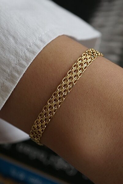 ALTINTAŞ KUYUMCULUK Altıntaş Sepet Zincir Altın Bileklik