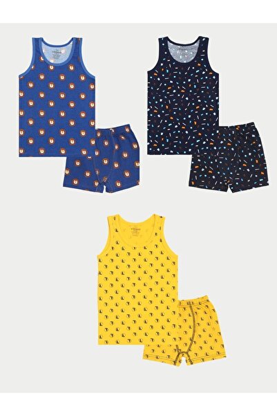 vitmo Βαμβακερό εσώρουχο και μπόξερ για αγόρι - Σετ 6 τμχ σε διάφορα χρώματα