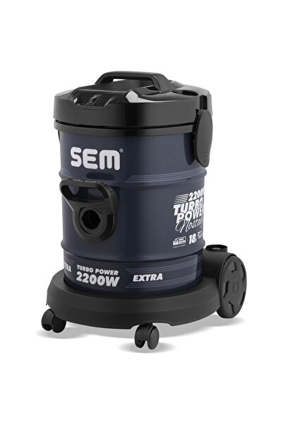 SEM Sv110 Nostalji Antrasit Metal Kazanlı Güçlü Süpürge 2200w