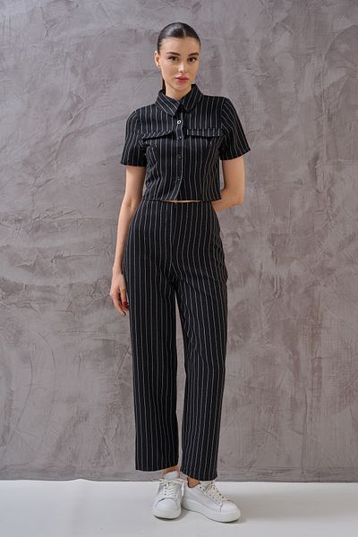 SHUGAA Set de costum premium cu dungi pentru femei