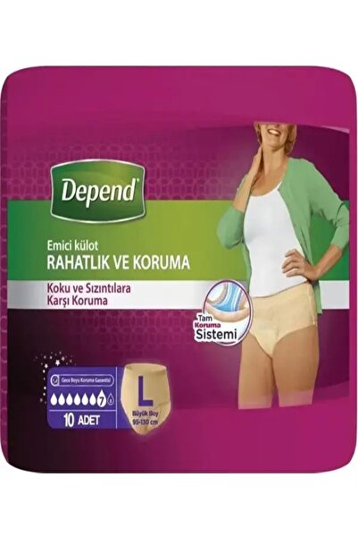 Depend Hasta Bezi Emici Külot Large 9 Adet