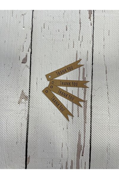 eylülün etiket fabrikası Autocolant Kraft Mulțumesc cu vârf tăiat - 25 de bucăți