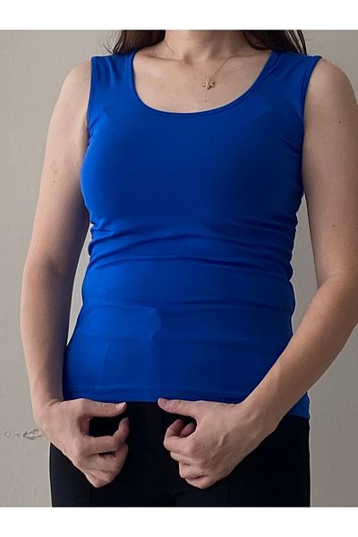 Fendimod Bluză de damă fără mâneci Lycra cu bretele groase