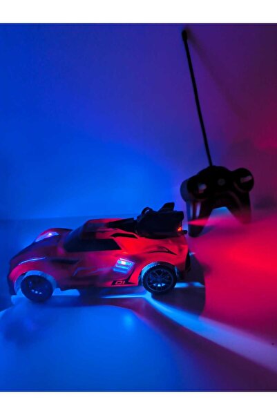 EVMAK Uzaktan Kumandalı Şarjlı Duman Atan Işıklı Araba - 1:18 & 40 Mhz Full Fonksiyon Oyuncak Araba
