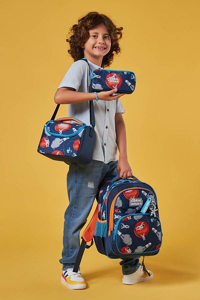 Coral High SET de 3 ghiozdane pentru copii cu model astronaut albastru bleumarin 0123660