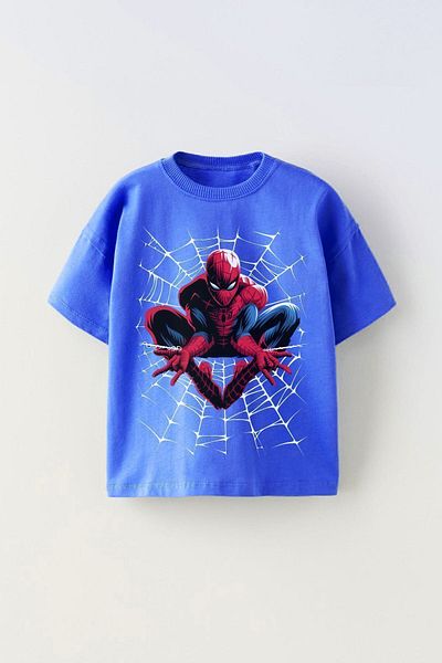 Coccolin Tricou oversize pentru copii cu imprimeu Spider Man Spiderman