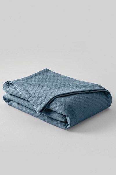 ŞENER HOME CottonBox Double Indigo Crystal Patterned Pique - 100% Cotton, 220x230 Cm