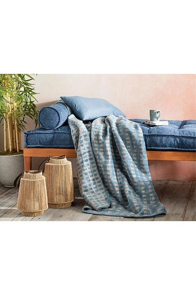 English Home Weiche Plüsch-Fleece-Überwurfdecke – für Couch, Sofa und Bett, super gemütlich.