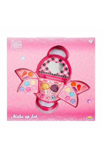 Sunman Çantalı Makyaj Seti Sürülebilir Pretty Pınky Makyaj Seti Kız Çoçuklar İçin Makyaj Seti