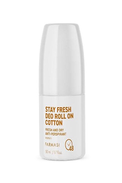 Farmasi Stay Fresh Deo Roll On Kadın Cotton 48 Saat Koruma 50 ml