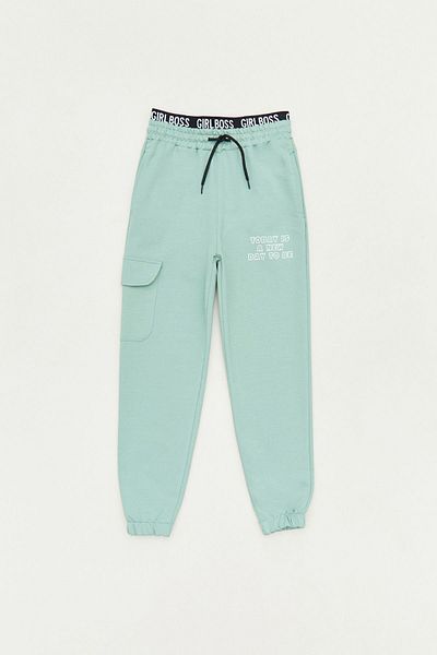 Fulla Moda Κείμενο Φούτερ για κορίτσι με κορδόνια Jogger