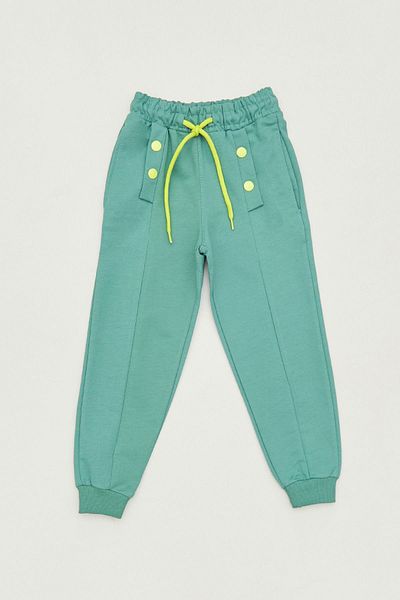 Fulla Moda Κοριτσίστικο αθλητικό παντελόνι Jogger με κουμπιά