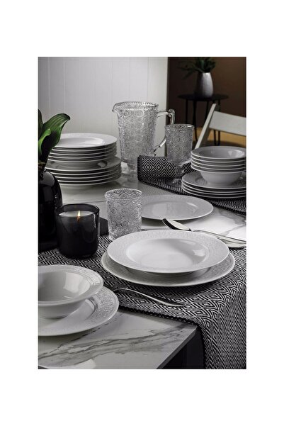 Kütahya Porselen Açelya 24 Parça 6 Kişilik Yemek Seti